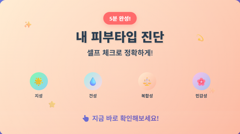 피부타입 진단